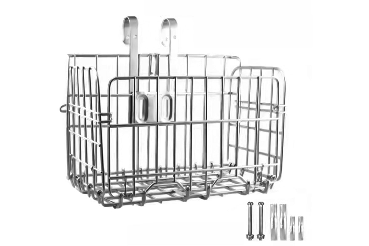 Foldable Bicycle Basket Front and Rear Hanging Storage Rack for Mountain Bike