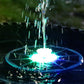 Solar Powered Floating Fountain with 12pcs Spray Heads RGB LED Bird Bath Water Fountain with 12pcs Spray Heads