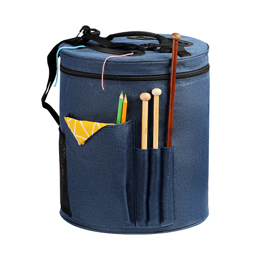 Portable Knitting Crochet Storage Bag with Shoulder Strap