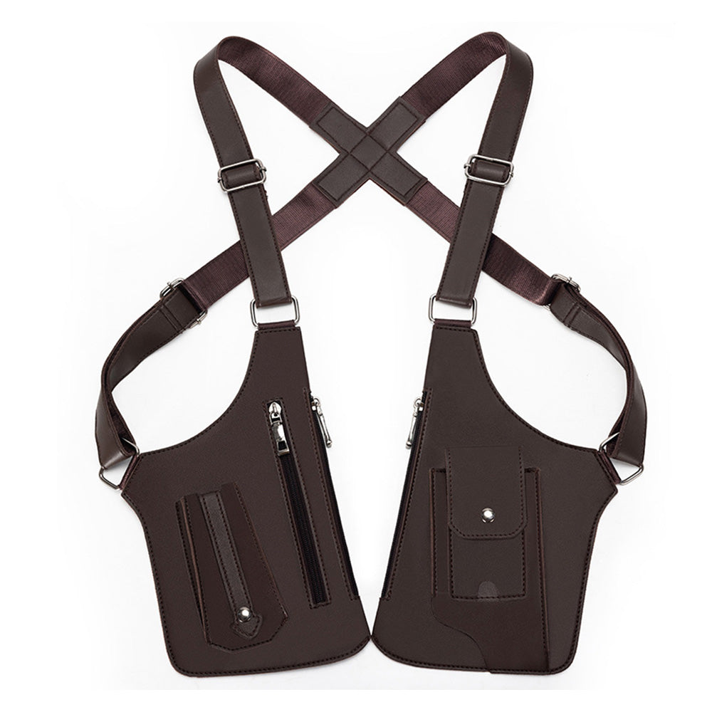 Outdoor Double Shoulder Armpit Bag with Multiple Pockets