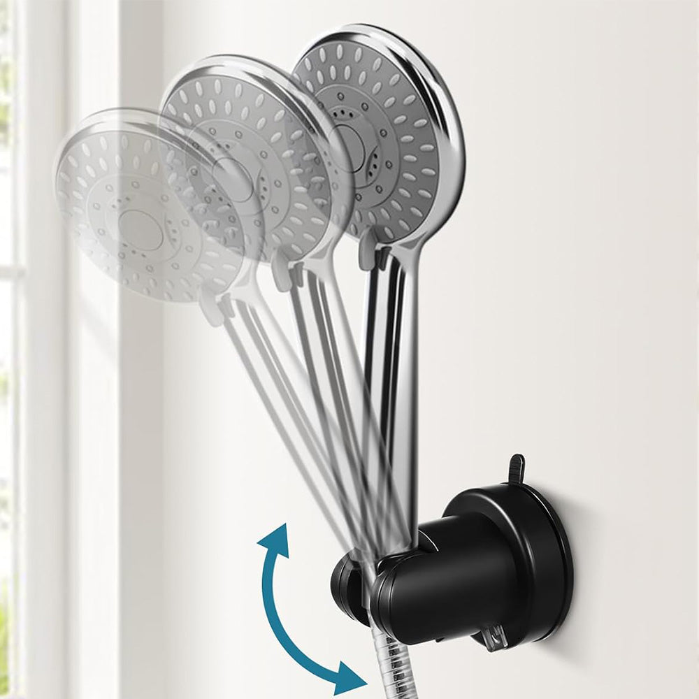 Adjustable Vacuum Suction Shower Head Holder with No Drill Mount