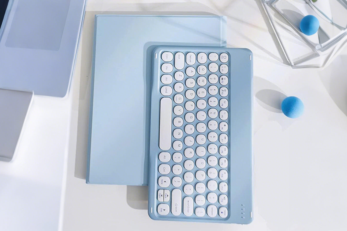 Bluetooth Touchpad for Samsung Galaxy Tab A9 / A9 Plus Detachable Keyboard-Blue