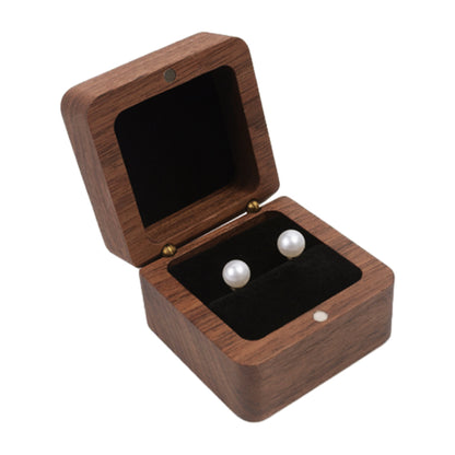 Single Hole Ring Storage Wooden Box for Jewelry Display