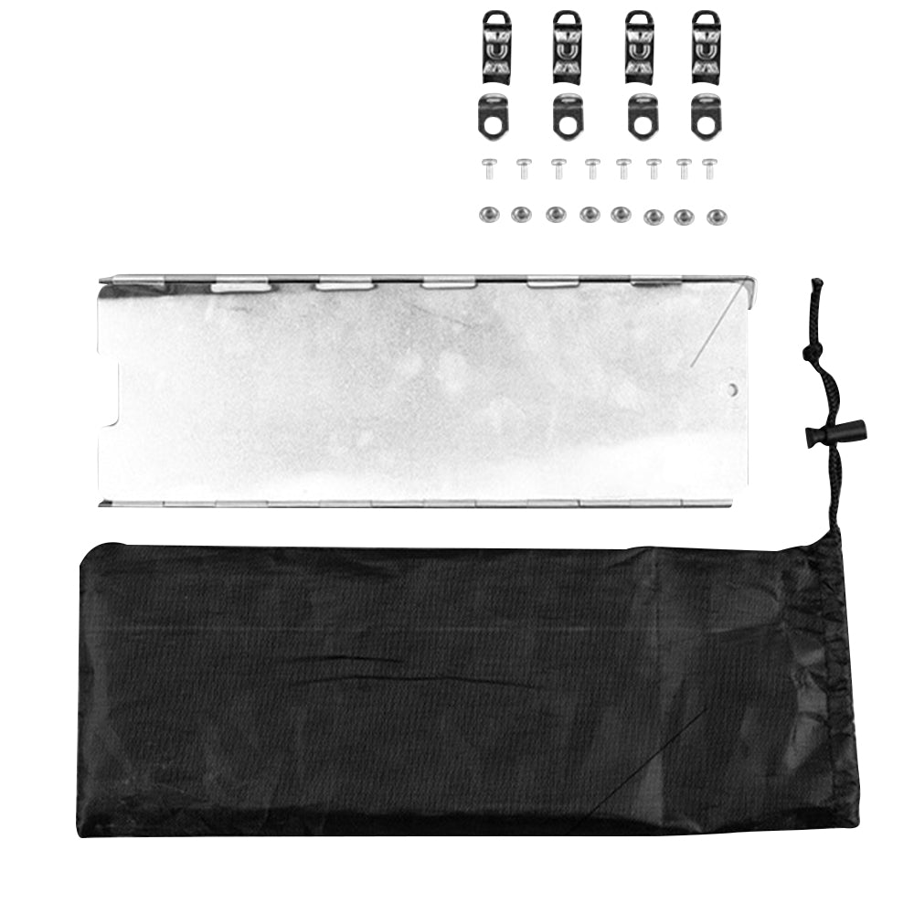 Folding Aluminum Windshield for Gas Cooker Stove Patio Heater