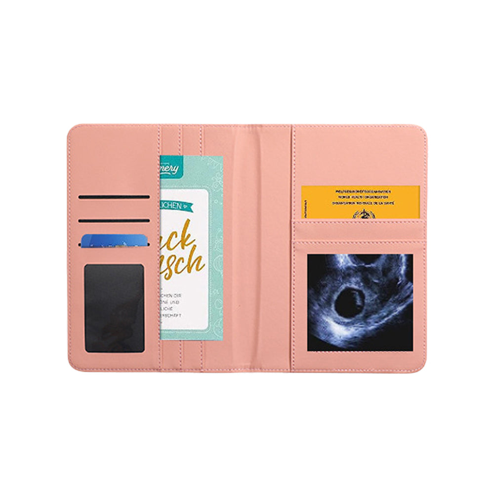 Pregnancy Daily Journal PU Cover Card Holder