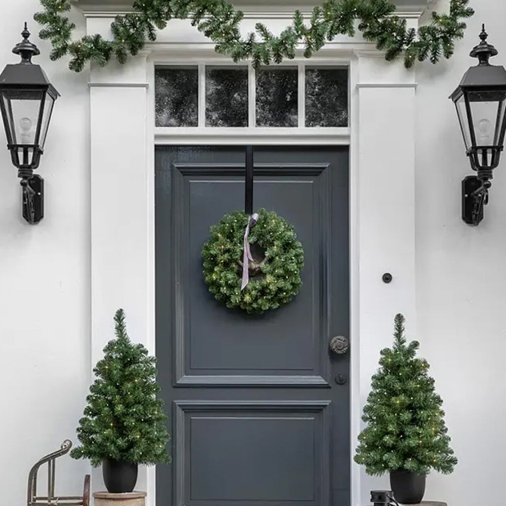 Adjustable Over The Door Wreath Hook Hanger for Christmas Wreath Decoration