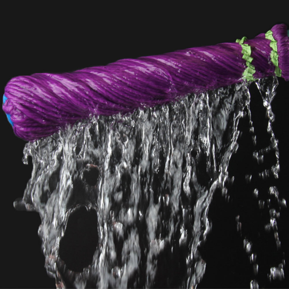 2Pcs Detachable Pole Fibre Self Wringing Mop with a Replacement Head