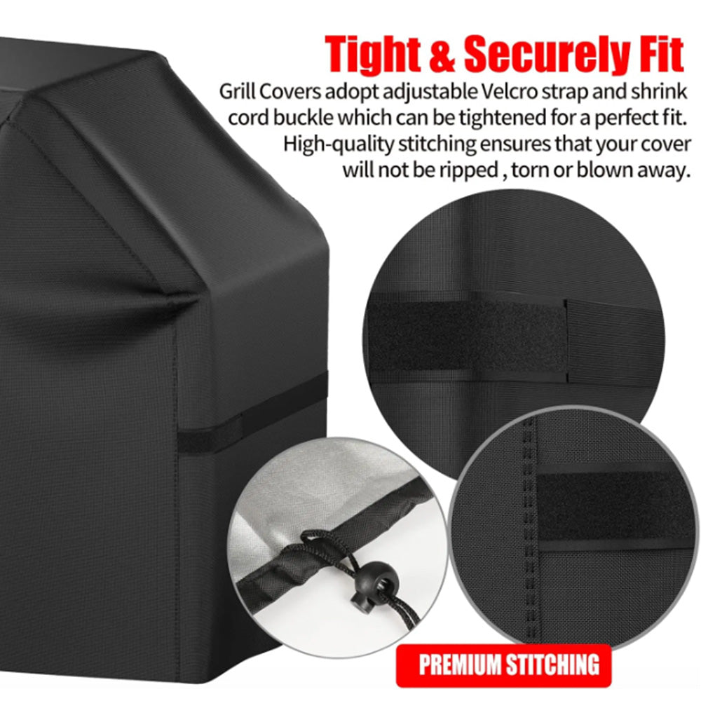 BBQ Grill Cover Water-resistant Oxford Fabric Dustproof Barbecue Protector Cover