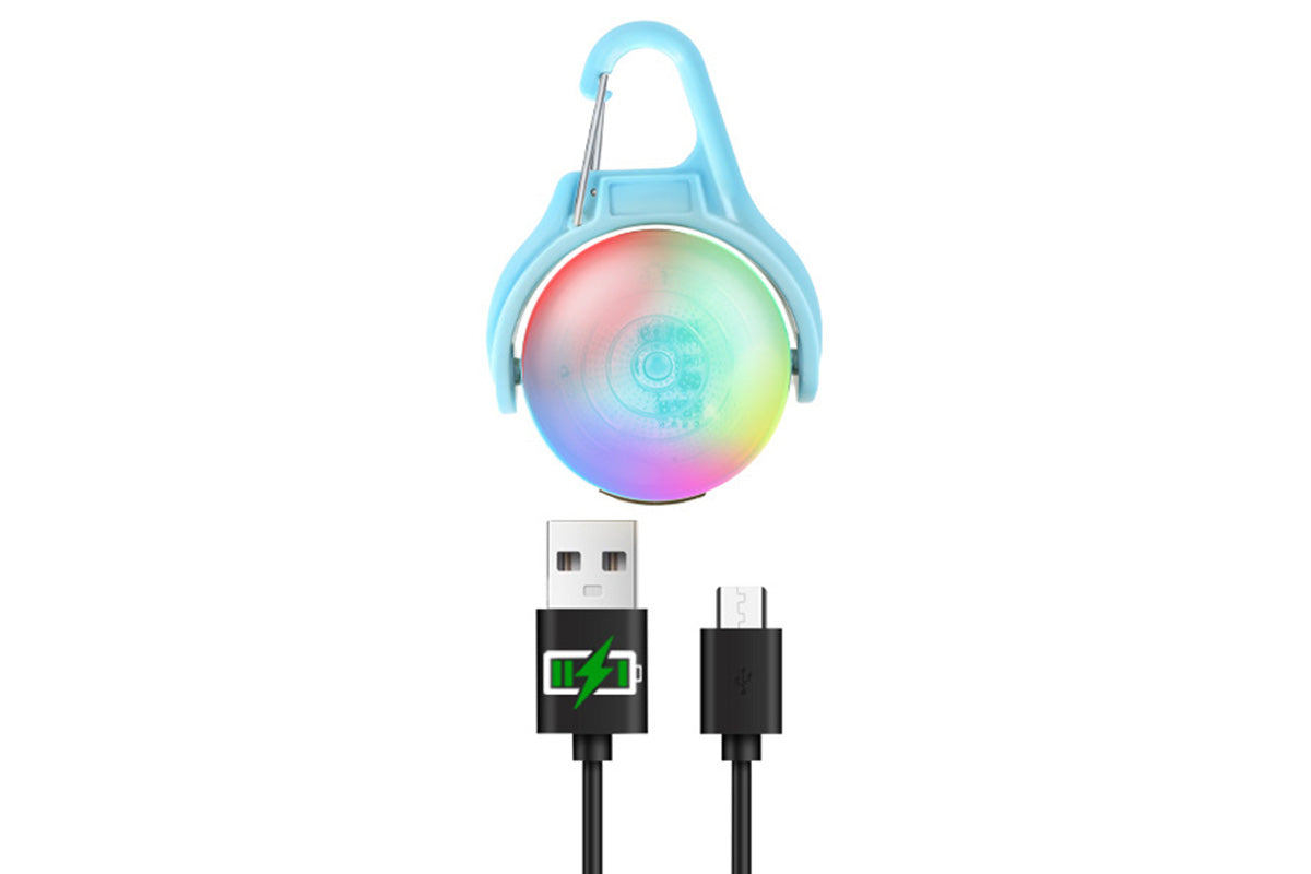 Dog Collar Light Rechargeable LED Water Resistance with 4 Modes for Night Walking