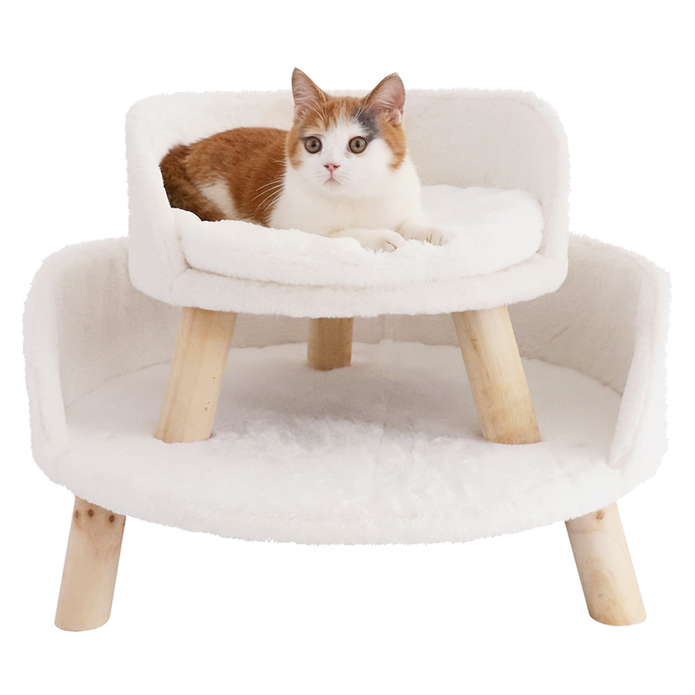 Elevated Dog Cat Bed Sofa Couch Kitten Lounge Raised Pet Bed with Legs