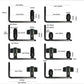 4Pcs Wall Mounted Sliding Barn Door Floor Guide for Flush Bottom Adjustable Stay Rollers