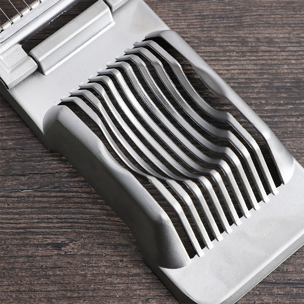 2Pcs Stainless Steel Hard Boiled Egg Slicer