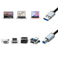 USB 2.0 Printer Cable Type C to USB 2.0 and USB to USB 2.0 1.5m Braided Cord for Scanner