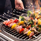 50Pcs 30cm Flat Long Stainless Steel Skewers for Grilling