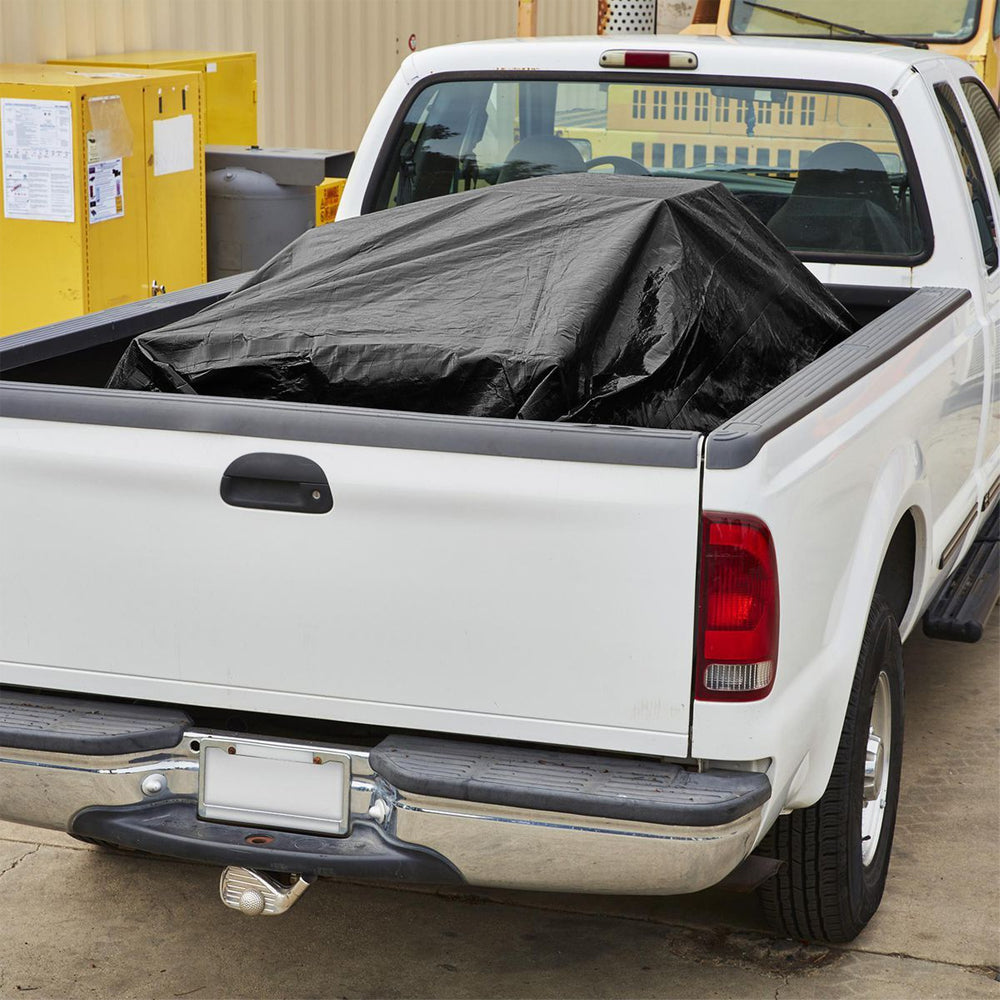 Black Tarpaulin Waterproof Furniture Caravan Cover