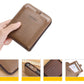 Men RFID Blocking PU Zipper Bifold Wallet Credit Card ID Holder