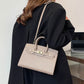Chic Mini Birkin-Inspired Lock Crossbody Satchel Bag
