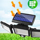 3 Head Motion Sensor Solar Light Wall Lamp