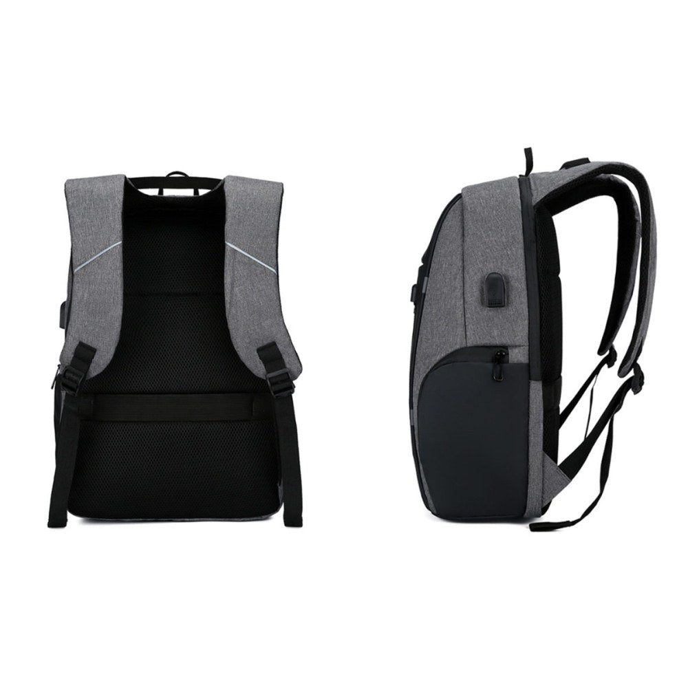 Reflective Laptop Backpack with USB Charging Port Anti-thief Travel Business Backpack