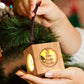 Christmas Party Atmosphere Projector Night Lamp Wood Cube Night Light-Rabbit
