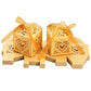 50 Pack Laser Cut Pearl Paper Candy Favor Boxes with Ribbons