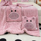 Pillow Blanket Throws Back Support Cushion