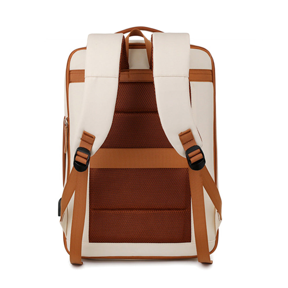 Expandable 26L Commuter Backpack - Water-Resistant Laptop Bag with USB Port