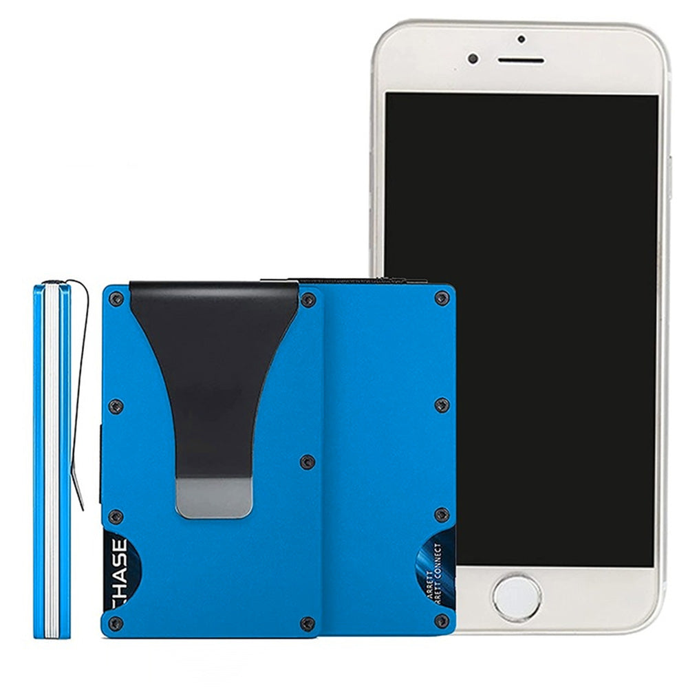 RFID Blocking Carbon Fiber Card Holder Slim Wallet for Men with Anti-Theft Protection