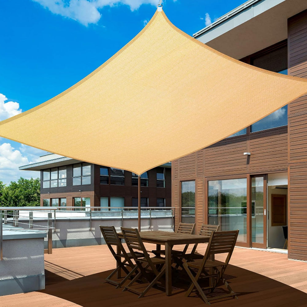 Outdoor Sun Shade Cloth Heat Resistant HDPE Sun Shade With Grommets