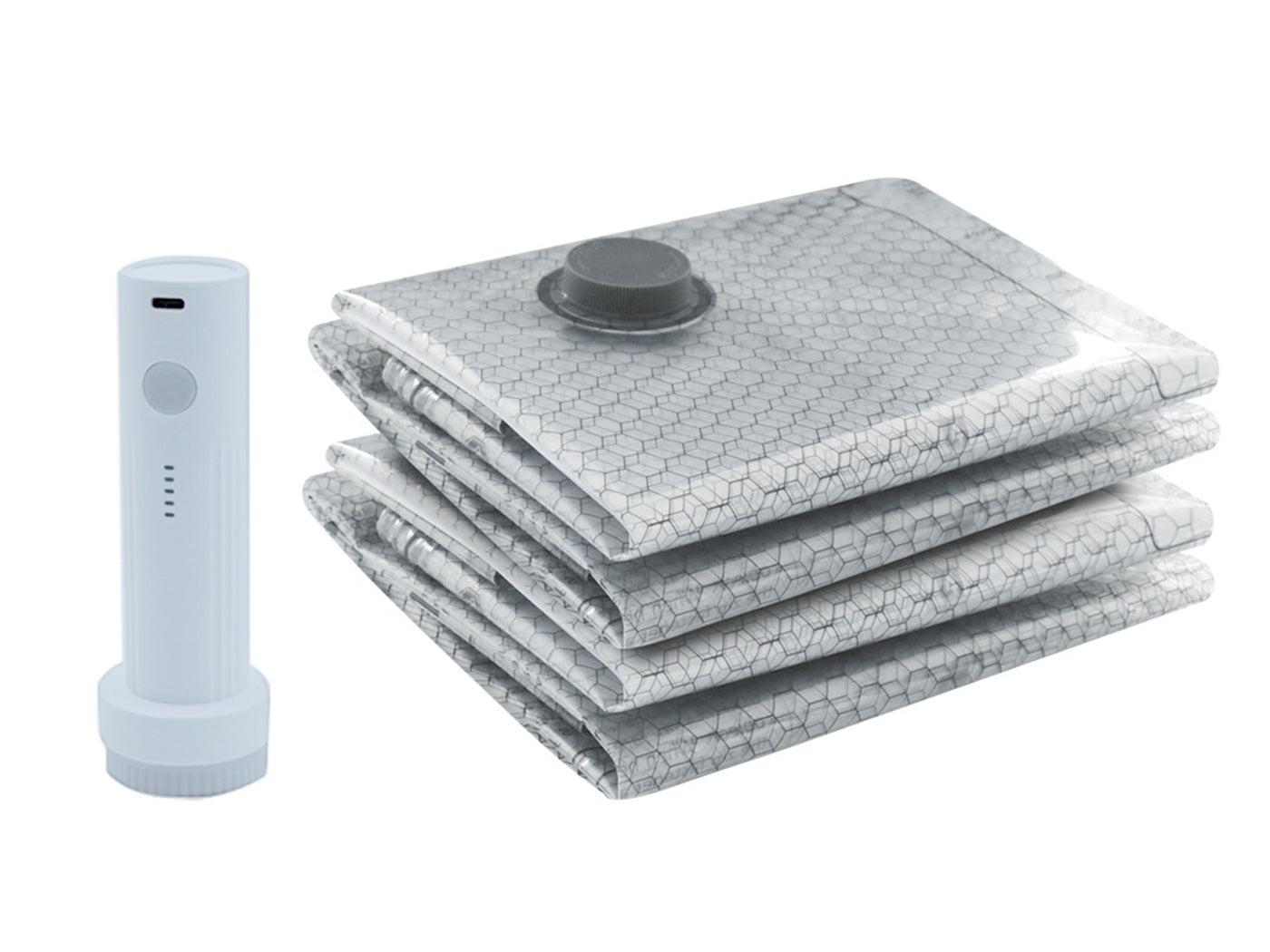 12Pcs Travel Vacuum Storage Bags with Electric Pump Space Saver Packing Bags