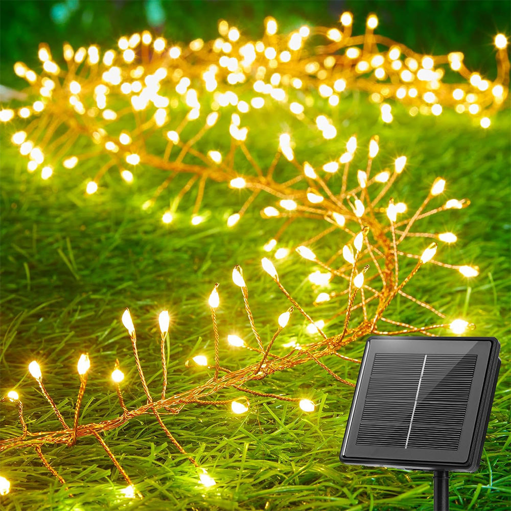 Solar String Lights Outdoor Waterproof Fairy Lights for Patio Balcony-Style 1