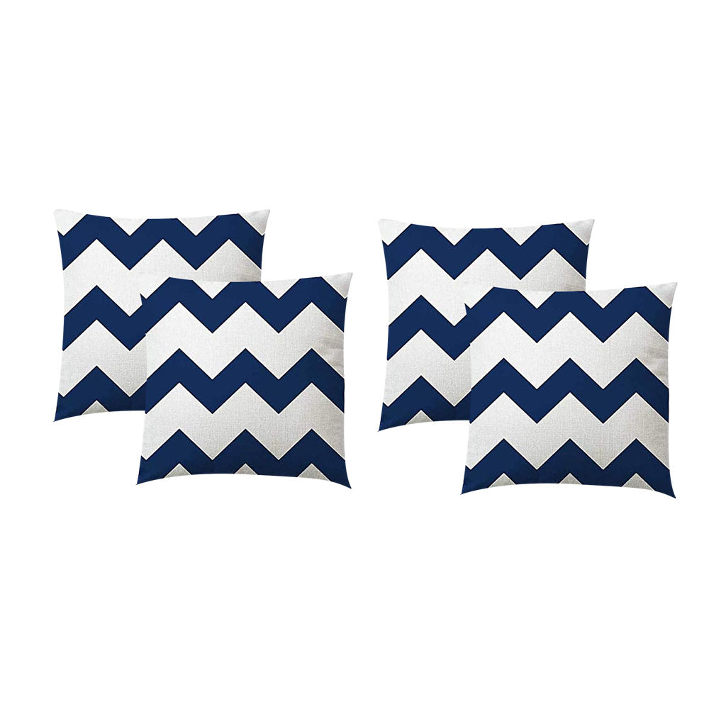 4Pcs 45X45cm Throw Pillow Cover Geometric Printed Throw Sofa Cushion Cases