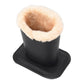 Soft Plush Lined Eyeglasses Desk Holder PU Leather Glasses Display Stand With Base