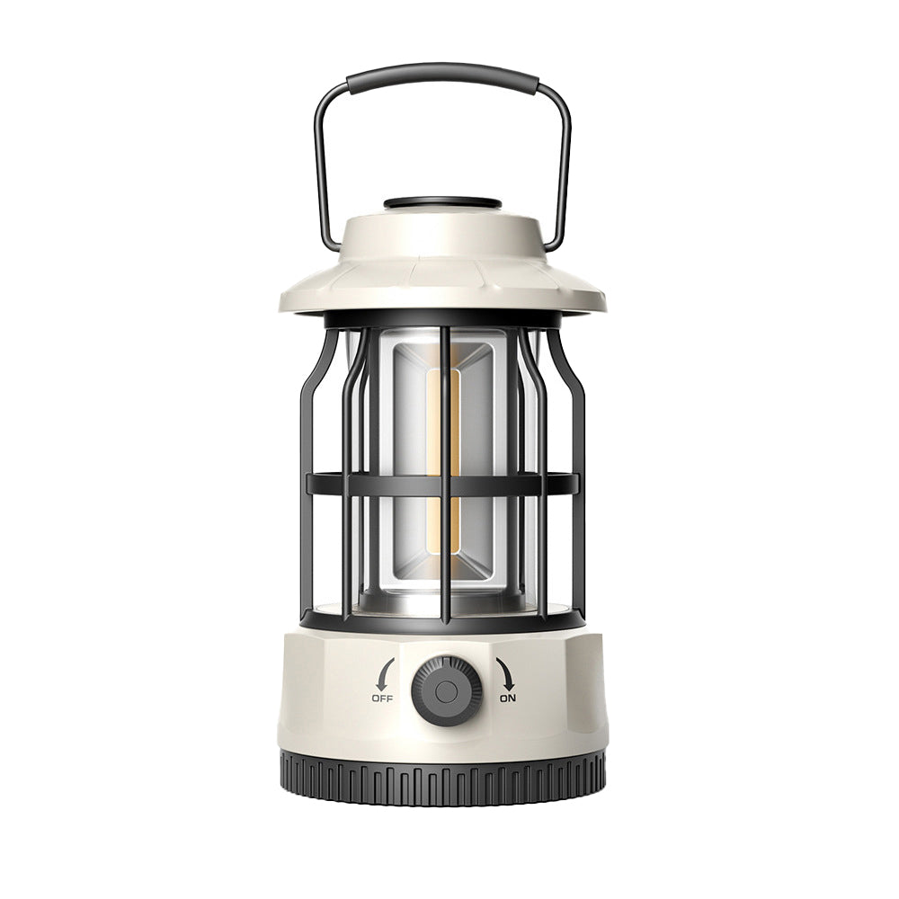 Retro Tent Camping Lantern LED Lantern Outdoor Portable Rechargeable Night Lamp