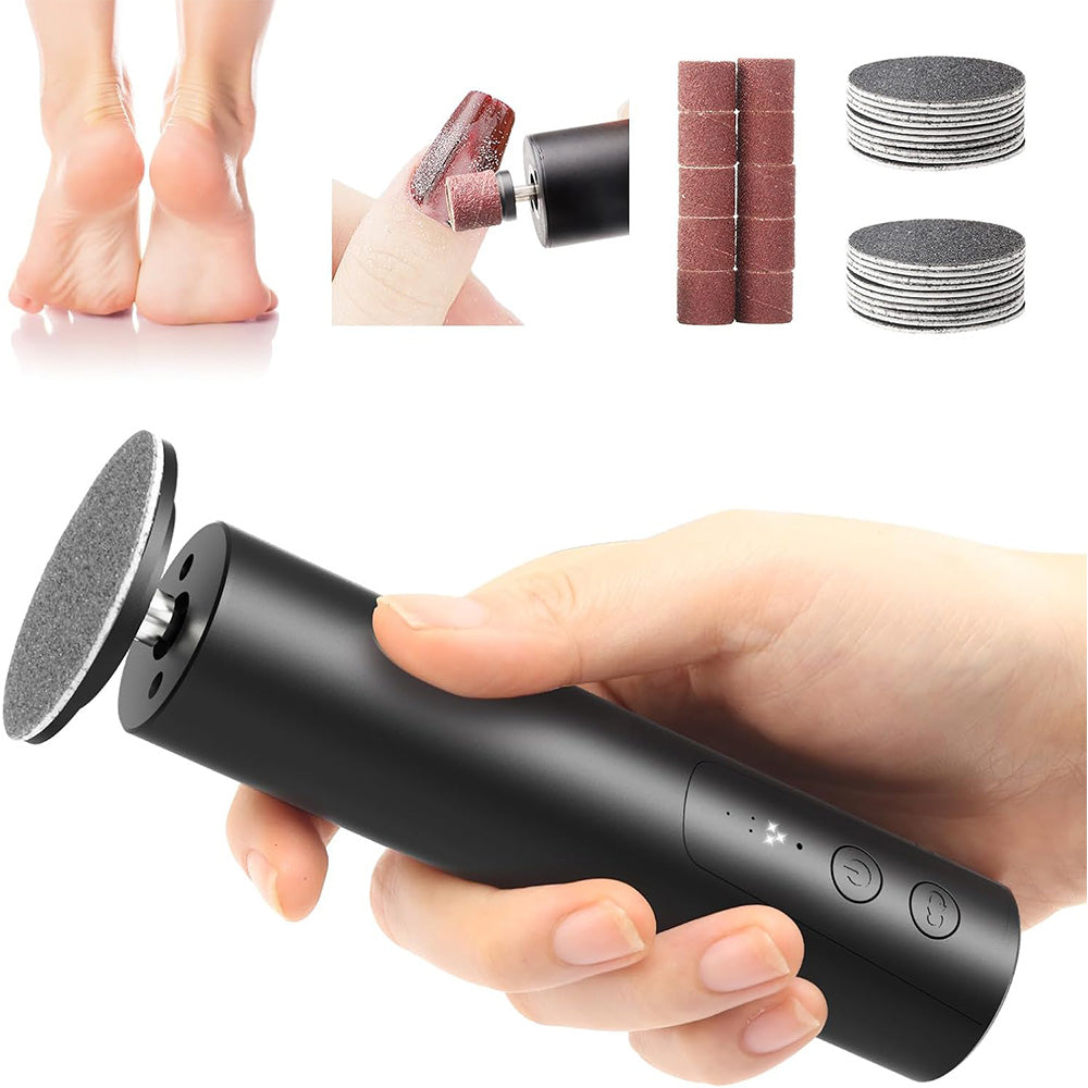 2 in 1 Electric Foot Callus Remover Electric Foot File Nail Grinder with Sandpaper
