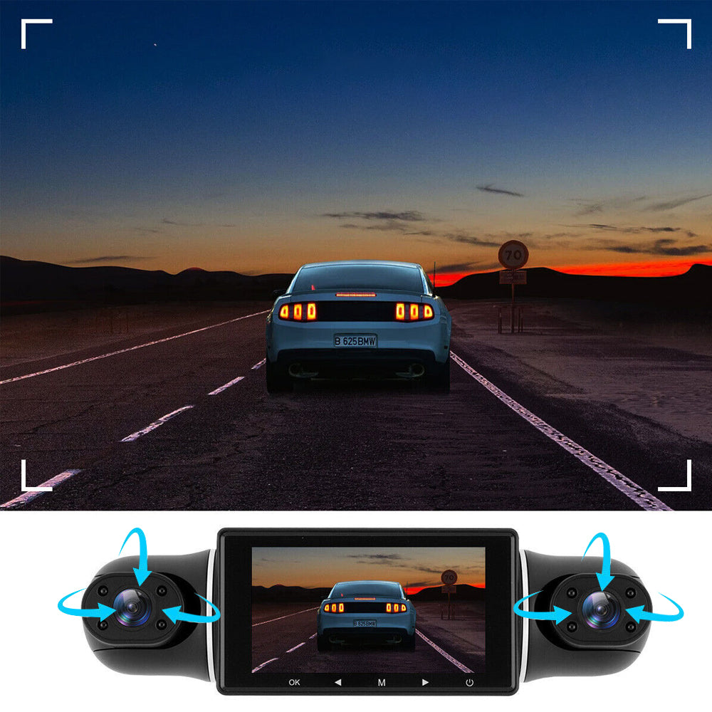 1080P HD 4 Channel Wifi Connection Car Dash Camera with 32GB Card