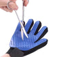 2X1 Pair Pet Grooming Gloves for Cats and Dogs Hair Removal and Massage
