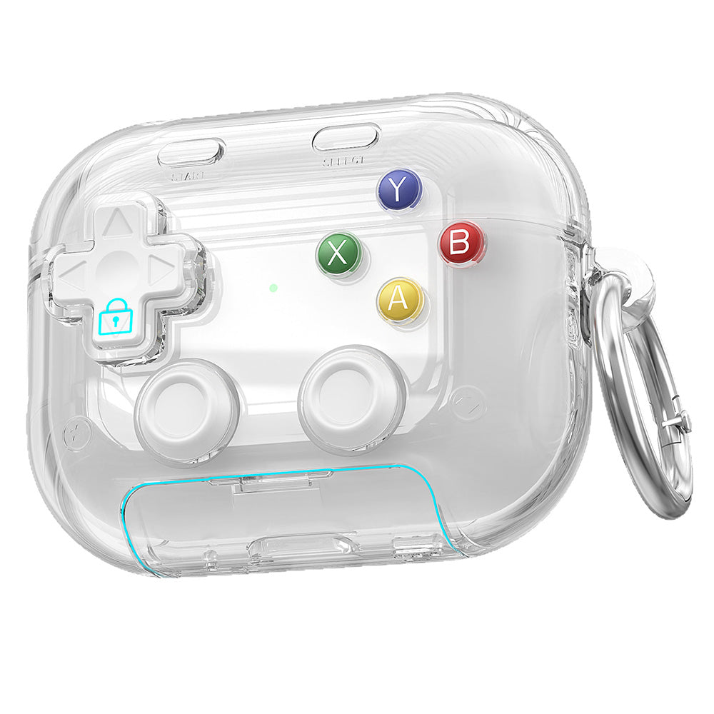 Case Cover with Lock Button and Phone Stand Protective Case for AirPods 4