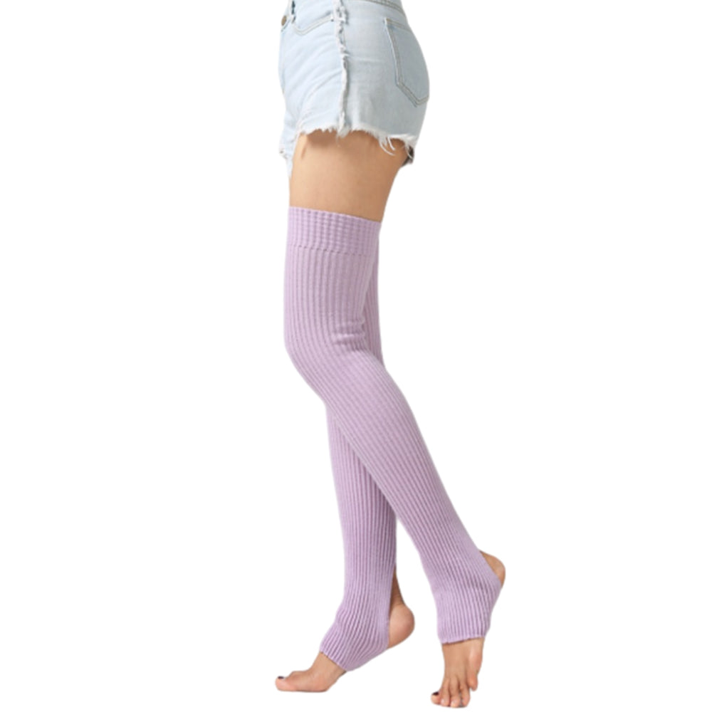 2Pcs Women Knitted Over Knee Long Boot Stocking