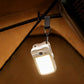 USB Solar Dual Charging Camping Clip Light with 60 LEDs 3 Dimming Modes Power Display
