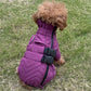 Dog Coat 4 Legs Covered Windproof Waterproof Dog Winter Jacket-Purple