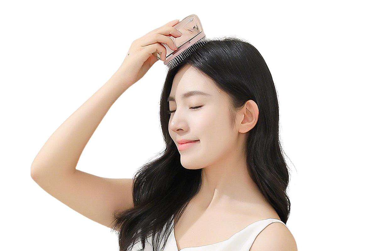 Electric Mist 2 Speeds Vibration Massage Hair Comb for Scalp Care