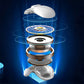 Ultra Thin Invisible Earphone Bluetooth 5.3 for Side Sleeping with LED Display