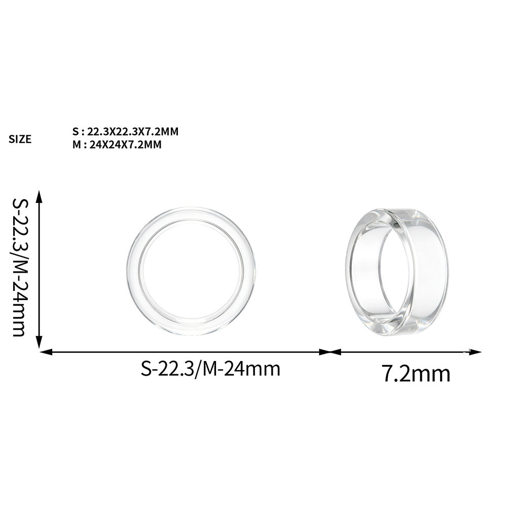10 Pack Clear Silicone Ring Protectors for Oura Ring 5