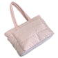 Women Quilted Tote Bag Shoulder Bag Lunch Bag