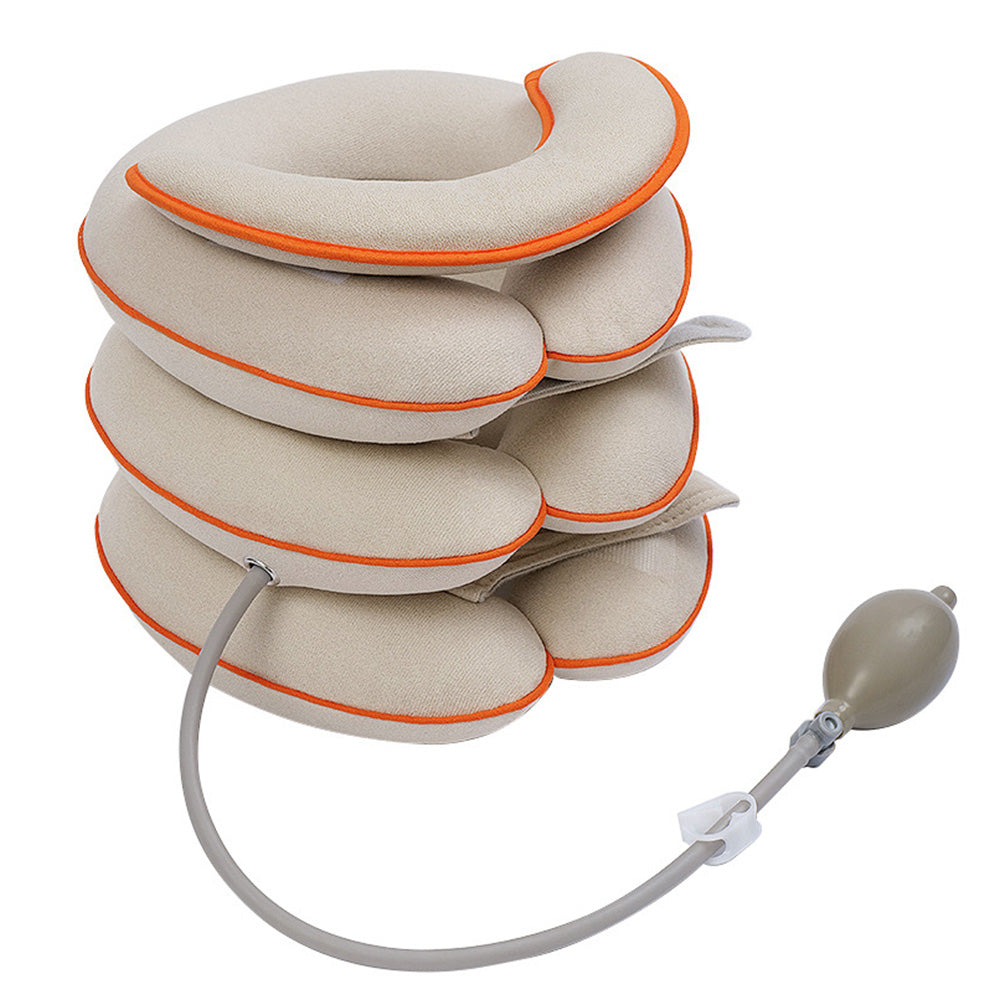 Inflatable Neck Stretcher Cervical Traction Device Adjustable Decompression Support Collar