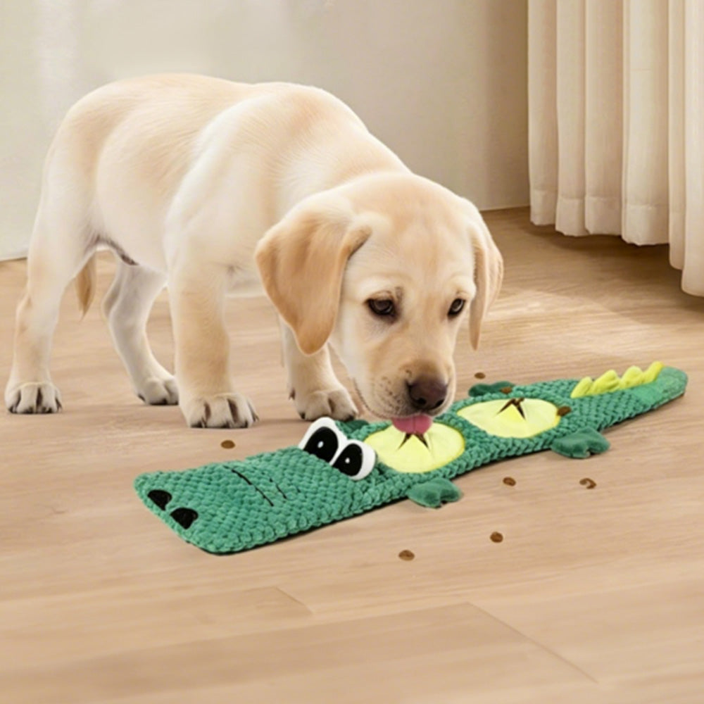 Roll Up Treat Dispensing Dog Toy with Squeaker for Small Medium Dogs