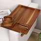 3-in-1 Wooden Sofa Arm Tray with Rotating Phone Holder and Cup Slot