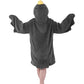 Cartoon Goose Hoodie Blanket Oversized Fleece Onesie for Sleep Lounging and Party-Style 2