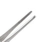Silver Stainless Steel Long Food Tong Straight Tweezers Kitchen Tool
